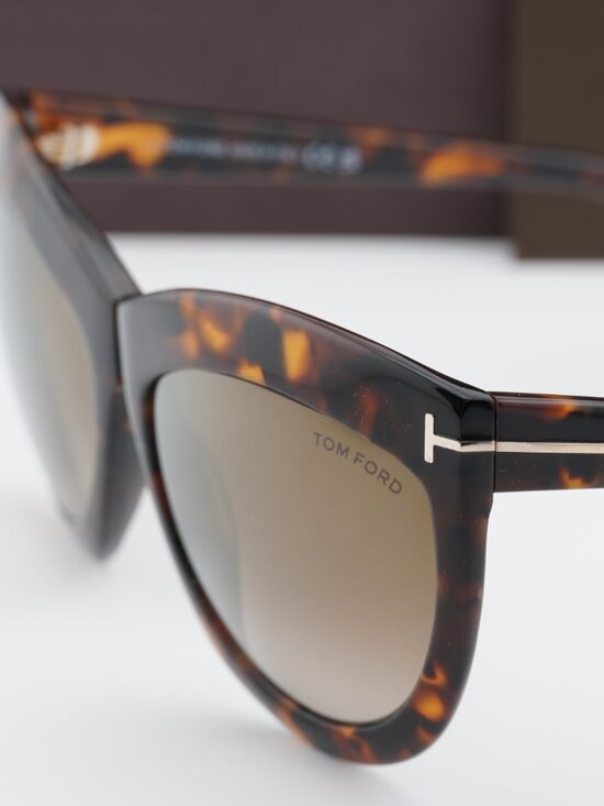 Tom Ford Doris FT1112 53G Cat Eye Sunglasses - Havana / Brown main image 11